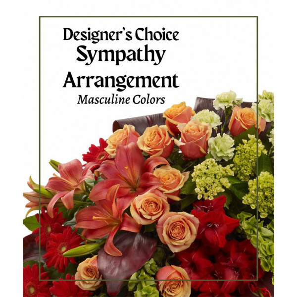 DESIGNER'S CHOICE MASCULINE SYMPATHY ARRANGEMENT 