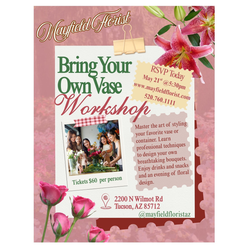 May Workshop - B.Y.O.V - Same Day Delivery