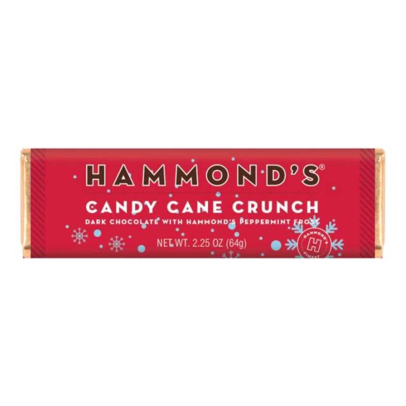 Candy Cane Crunch Candy Bar by Hammonds - Same Day Delivery