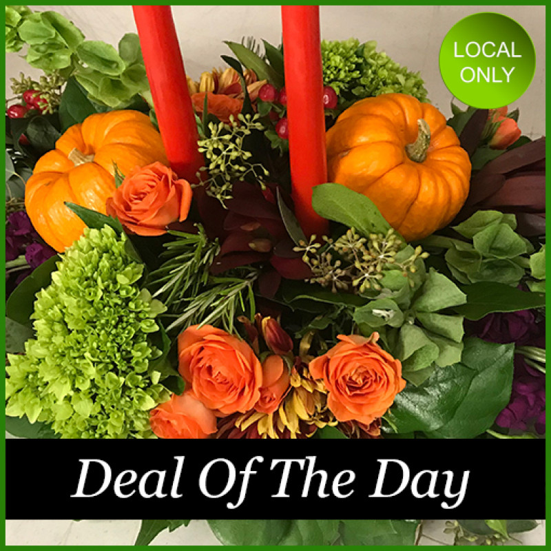 Designer Choice Centerpiece for Thanksgiving - Same Day Delivery
