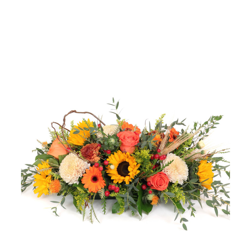 Fall Blessings Thanksgiving Centerpiece - Same Day Delivery