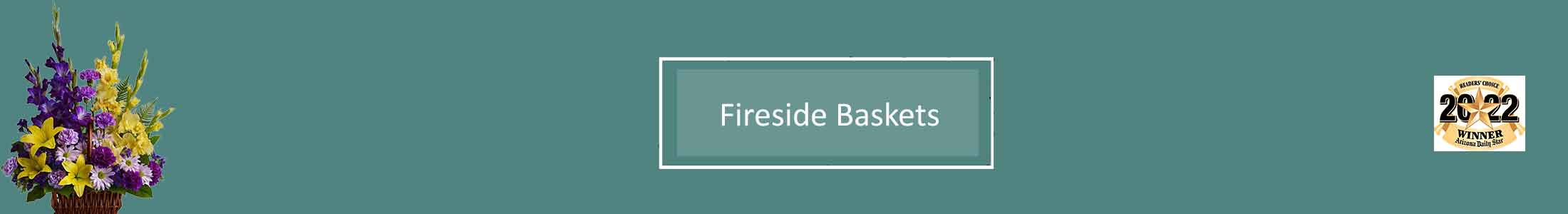 Fireside Sympathy Basket, Sympathy Flower Basket