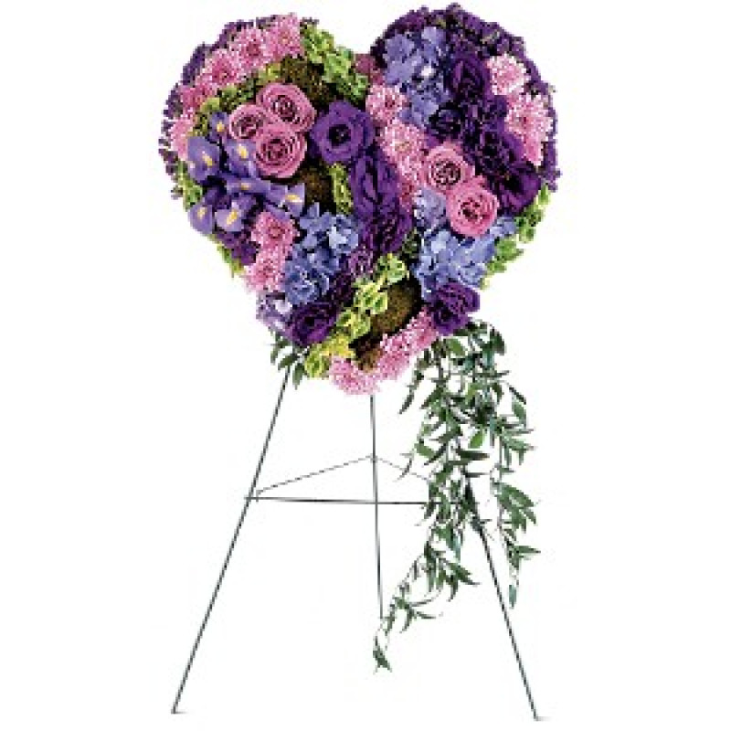 Graceful Tribute Heart - Same Day Delivery