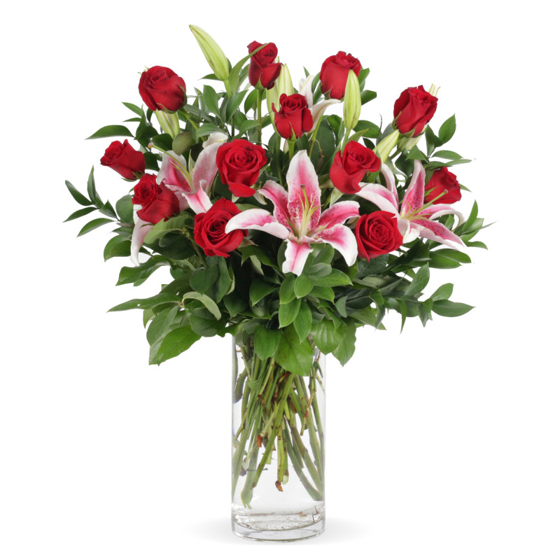 Roses and Lilies - Same Day Delivery