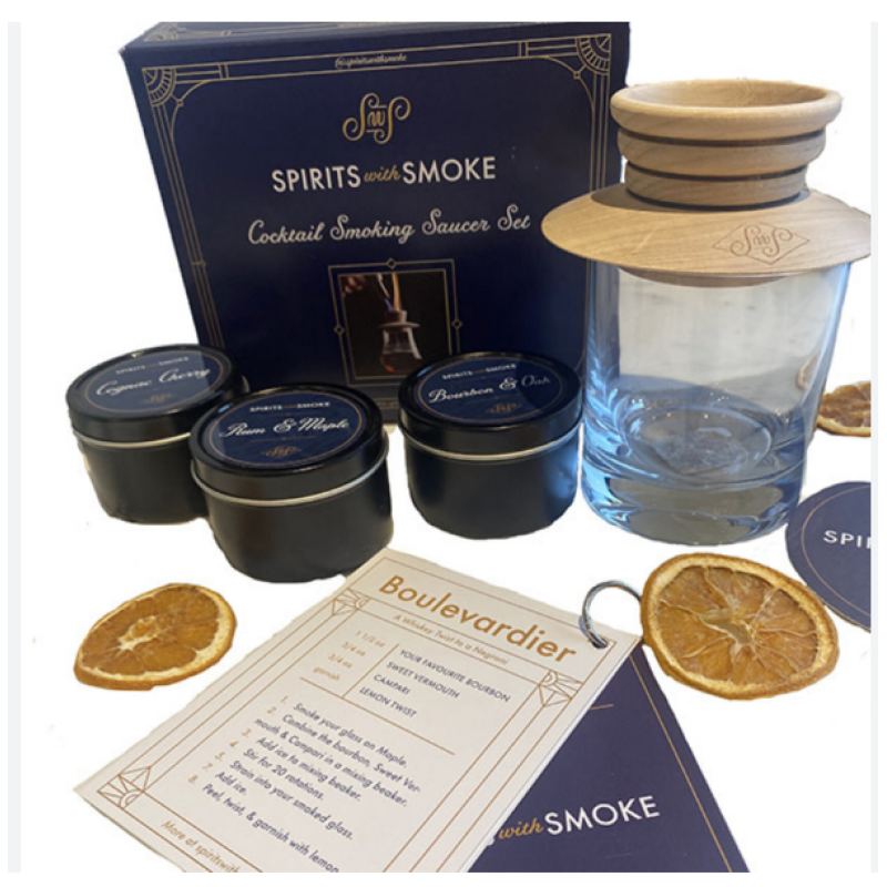 Cocktail Smoking Saucer Set  - Same Day Delivery