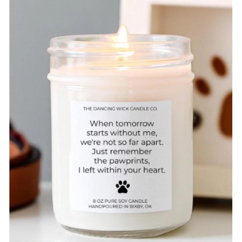 Sympathy Candle - Pet - Same Day Delivery