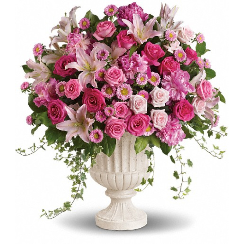 Passionate Pink Garden Arrangement - Same Day Delivery
