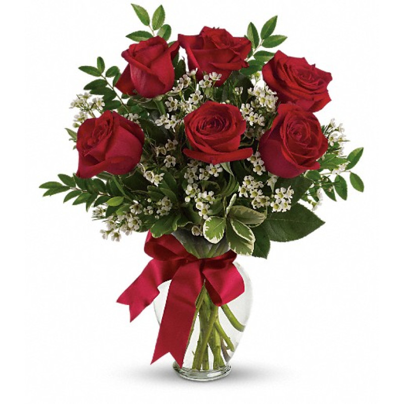 Thoughts of You Bouquet with Red Roses - Same Day Delivery