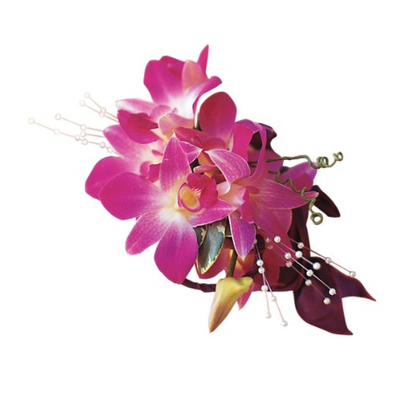 Purple Dendrobium Wrist Corsage - Same Day Delivery