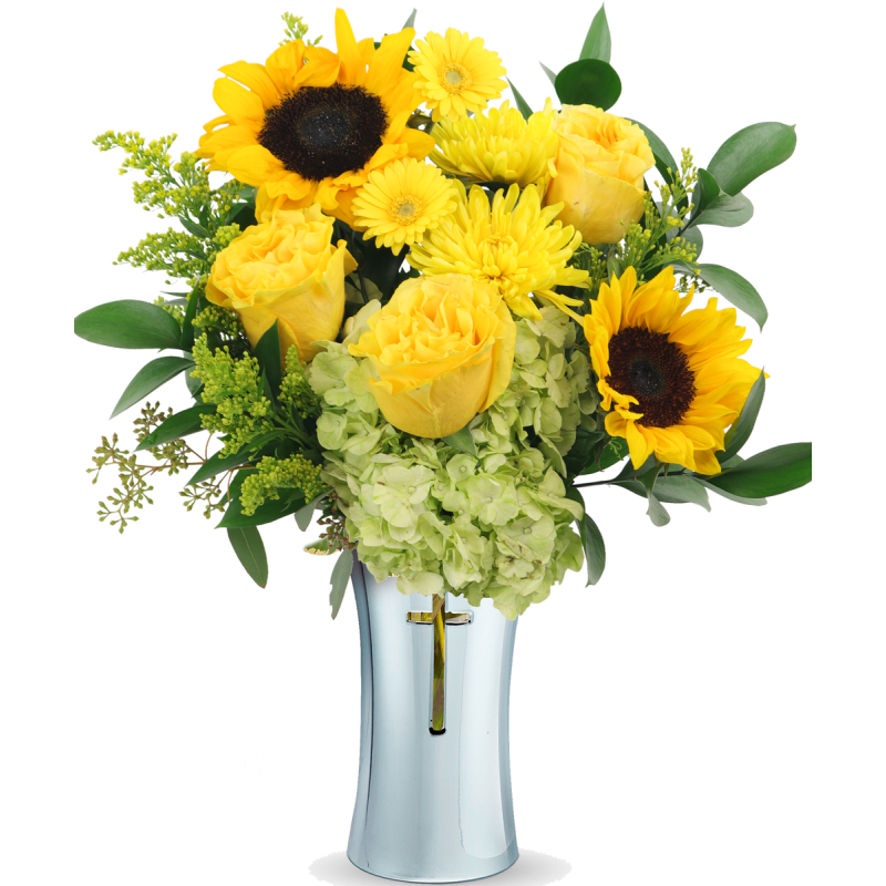 Yellow Tribute Arrangement - Same Day Delivery