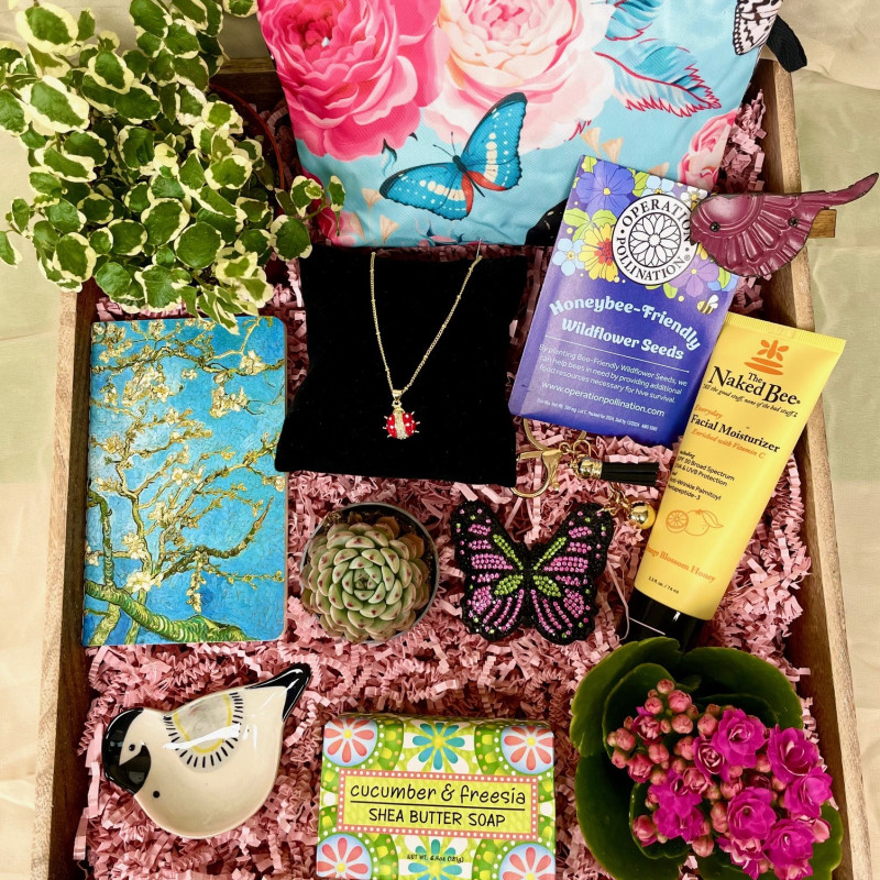 Butterflies, Bugs & Blooms Crate - Same Day Delivery