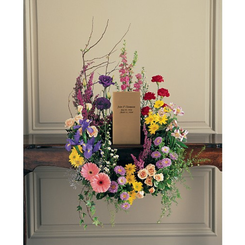 Cremation Urn Wreath - Same Day Delivery