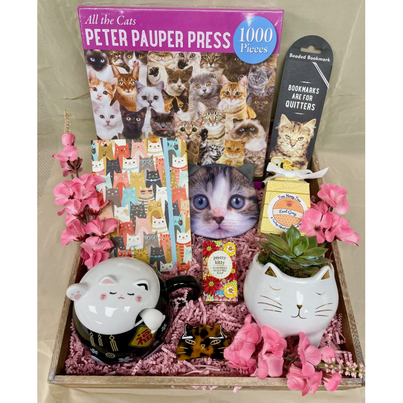 Peaceful Purrfection Gift Crate - Same Day Delivery