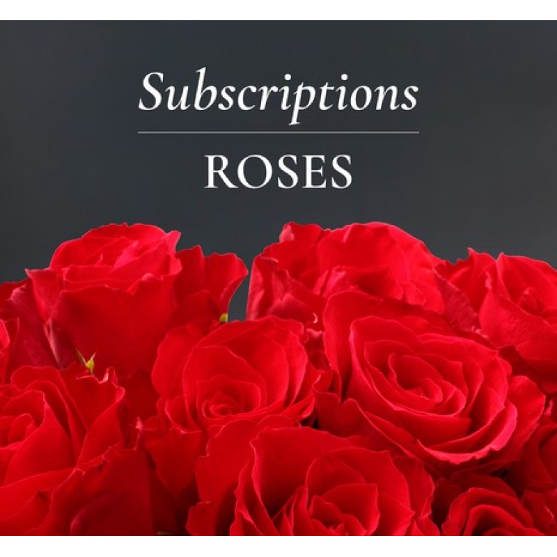Monthly Rose Subscription - Same Day Delivery